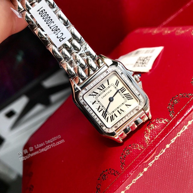 卡地亞石英手錶 Cartier經典款獵豹鑽表大號女裝腕表  gjs2108